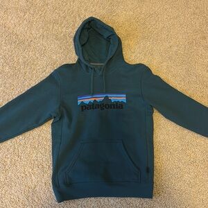 men’s Patagonia sweatshirt 
Beautiful Blue color
Size Small
Like new worn once